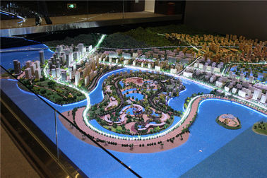 1/1000 مقیاس مدل های معماری مینیاتوری برای نمایش برنامه ریزی شهری