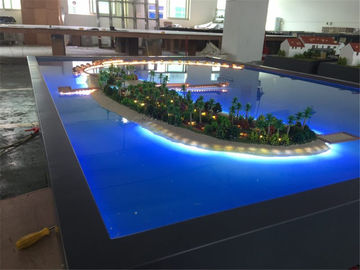 Miniature Villa سه بعدی مدل تصفیه شده تکنیک دست ساز با سیستم روشنایی