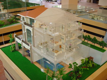 مدل خانه معماری 1/30 مقیاس / مدل های داخلی 3 بعدی با ارقام مبلمان