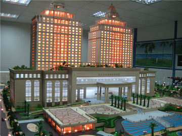 ساختمان مدل معماری محیط زیست برای هتل ، مدل کوتاه چاپ 3 بعدی